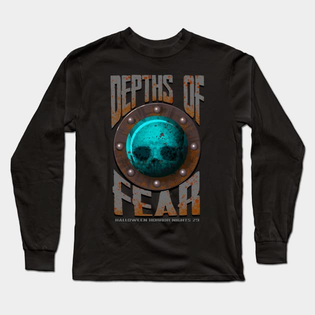 Depths of Fear T-Shirt Long Sleeve T-Shirt by crowjandesigns